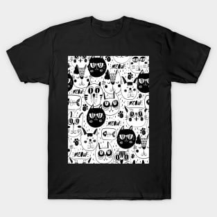 cat faces T-Shirt